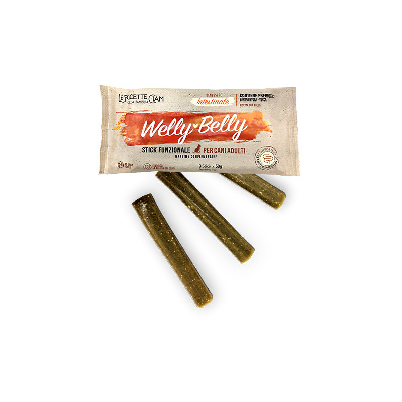 Welly Belly Stick Funzionali per Cani Adulti 3x50g - Normalmente Venduto €3,40