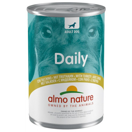 Almonature Daily Dog al Tacchino 24 Lattine da 400g - Normalmente Venduto €48,90