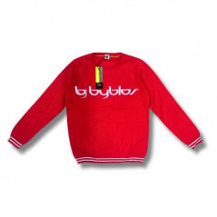 Byblos Maglia Girocollo Rossa in Cotone Unisex - Normalmente Venduto €59,90