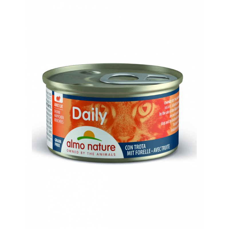 Almo Nature Daily Cat Mousse Trota 24x85g - Normalmente Venduto a € 33