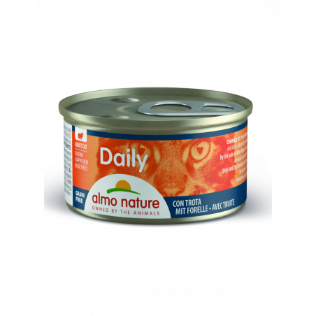 Almo Nature Daily Cat Mousse Trota 24x85g - Normalmente Venduto a € 33