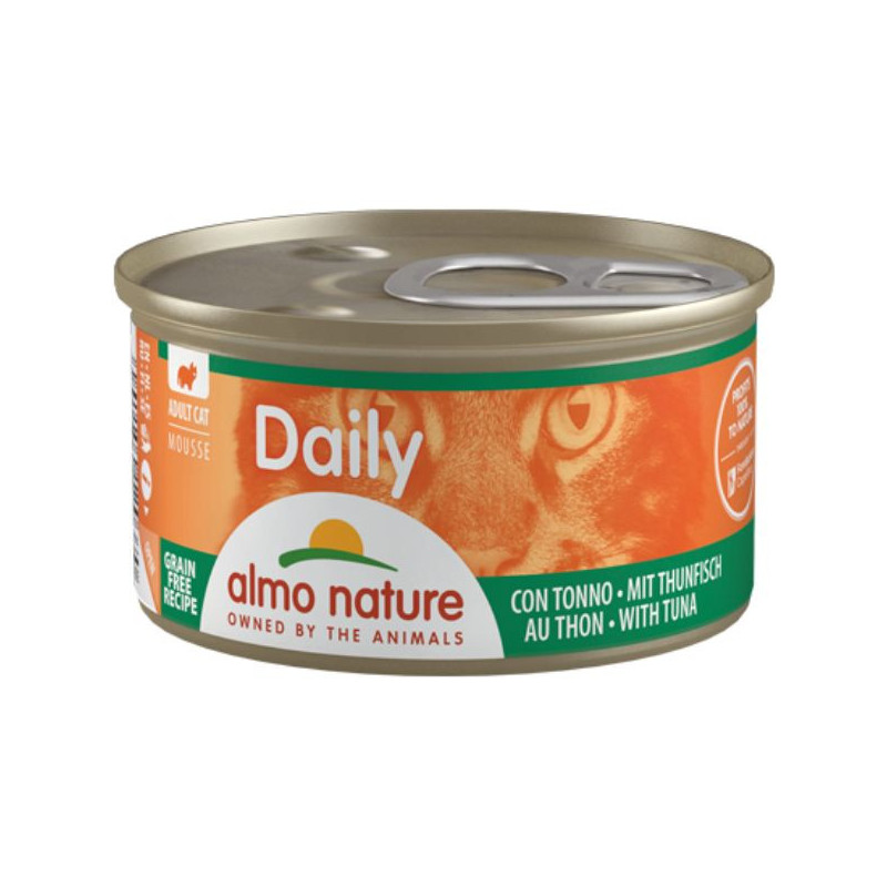 Almo Nature Daily Cat Mousse Tonno 24x85g - Normalmente Venduto a € 33