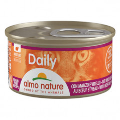 Almo Nature Daily Cat Mousse Manzo e Vitello 24x85g - Normalmente Venduto a € 33