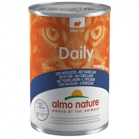 Almonature Daily Cat al Merluzzo 24 Lattine da 400g - Normalmente Venduto €48,90